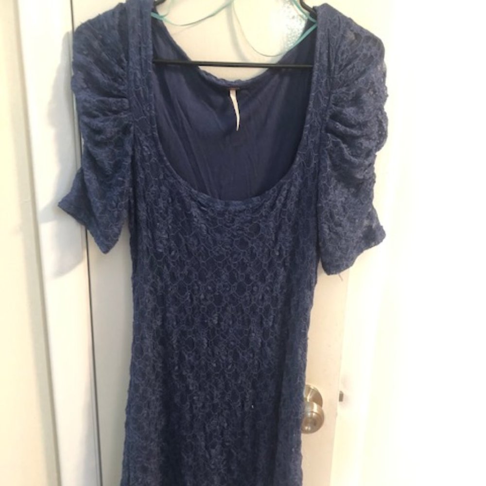 Free People S Blue lace dress